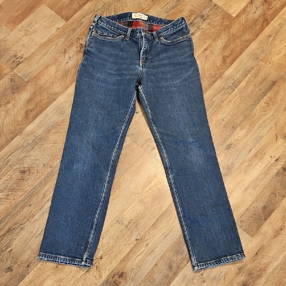 👖Carhartt Women's Straight Leg Flannel Lined Jeans